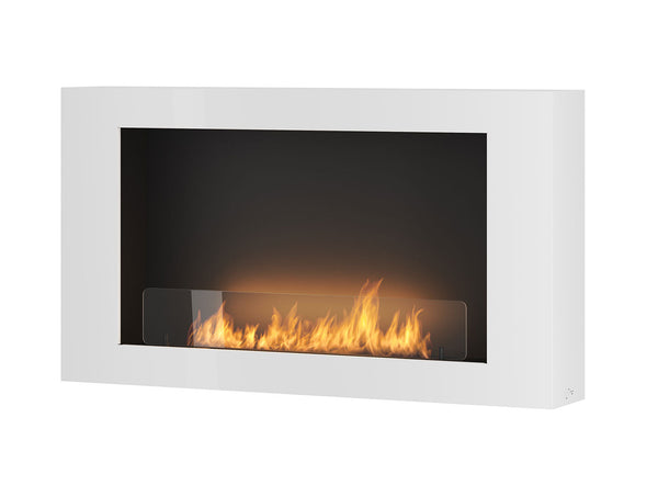 Bioethanol Wandkamin 100x56 cm mit Murall 1000 White Glass prezzo