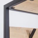 Mobile Ingresso con Scarpiera e Appendiabiti 78x30x182 cm in MDF Nomad Rovere