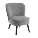 Poltrona Relax in Legno e Tessuto Colore Grigio Scuro Mod. Kansas 59x66x75H cm