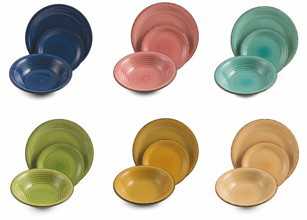 18-teiliges Tafelservice aus Steinzeug Villa d'Este Home Tivoli Baita Spring Multicolor acquista