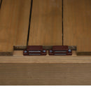 Armadio Porta Attrezzi da Giardino Impermeabile 3 Ripiani in Legno 87x46.5x160 cm 