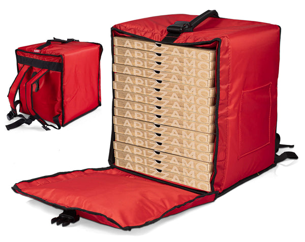 Magnetischer starrer Thermorucksack für Pizza zum Mitnehmen 15 Kartons Safemi Magnetic 15 Rot online