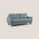 Divano Letto 3 Posti 208x97x96 cm in Tessuto Carta Da Zucchero