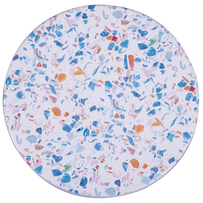 Set 6 Sottobicchieri Ø10x1 cm  in Ceramica VdE Tivoli 1996 Terrazzo