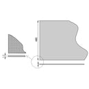 Tappetto Antiscivolo per Cassetti Cucina 150x48 cm in Plastica Emuca