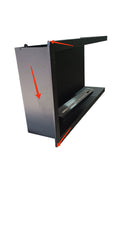 Camino a Bioetanolo da Incasso ad angolo 90x22,4x45 cm Sutri 90 DX Nero Seconda Scelta