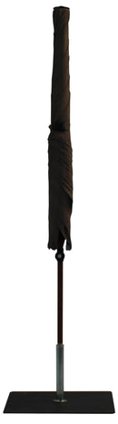 Ombrellone da Giardino 2x2 m Palo Ø38 mm in Alluminio Effetto Legno Tessuto Poliestere Trend Wood Taupe