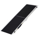 Rampa Antiscivolo per Animali Domestici in Alluminio 122x38x5 cm 
