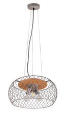 Lampada a Sospensione da Interno Attacco E27 in Metallo Nichel Satinato 