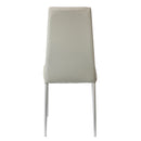 Set 6 Sedie 41x41x96 cm in Similpelle da Interno Grigie