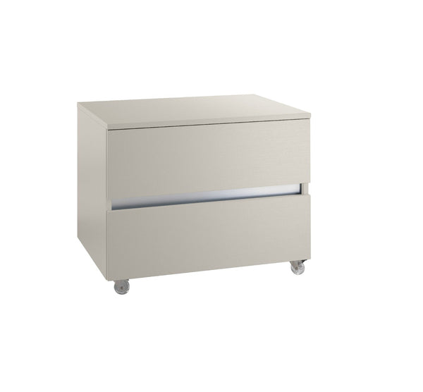 Mobile Kommode 2 Soft Close Schubladen aus Holz in Melamin 70x52x57cm TFT Bali Rope sconto