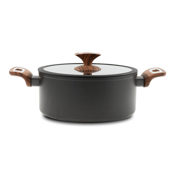 prezzo Casseruola Ø 24cm Antiaderente Induzione Silex Elegance Wood Nero