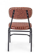 Set 2 Sedie 44x55x78h cm Debbie Arancio Scuro Vintage 