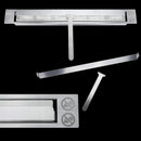 Camino a Bioetanolo da Parete o Incasso 90x12x40 cm Lucca Bianco      