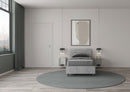 Letto Singolo Testata Dritta Ankel Grigio Varie Misure