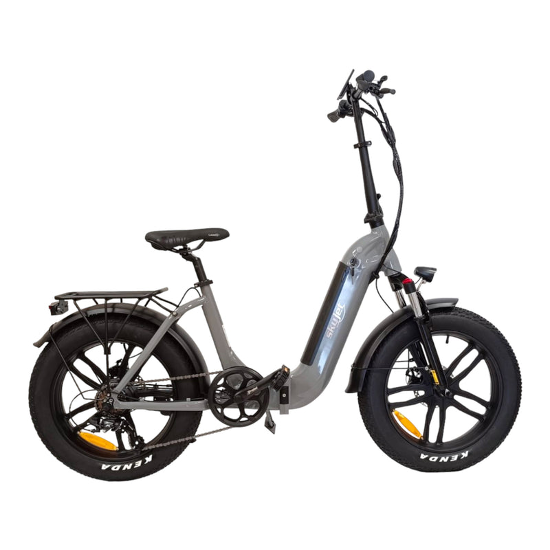 Fat-Bike Bicicletta Elettrica Pieghevole 36V a Pedalata Assistita 20" 250W Grigio Nardò