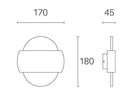 Applique da Esterno a LED 6W+6W 4000K Sovil Grigio