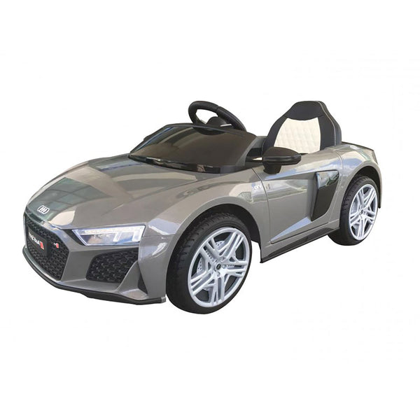 Macchina Elettrica per Bambini 12V Licenza Ufficiale Audi R8 New Spyder con Telecomando e Sedile in pelle Grigio acquista
