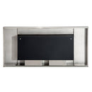 Camino a Bioetanolo da Parete 110x54 cm Argento 