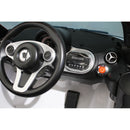 Macchina Elettrica per Bambini 12V Smart Fortwo Cabrio Bianca