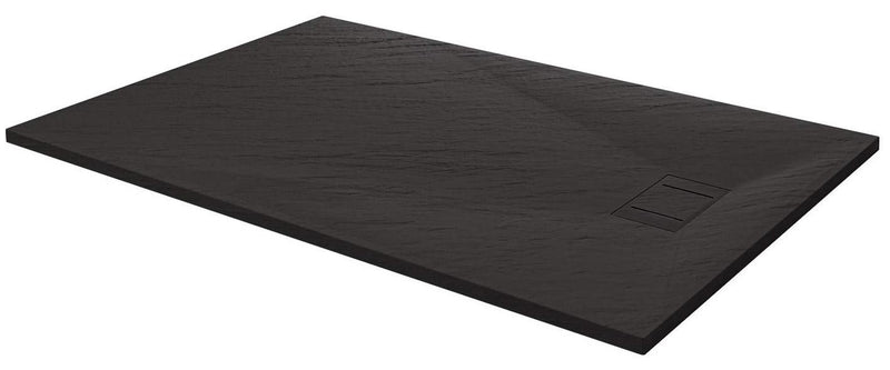 Piatto Doccia Effetto Pietra Filo Pavimento o Tradizionale Grigio Antracite 70x90 cm