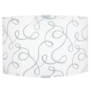 Applique 1xE27 Finali Cromo Vetro Lastra Bianco Decorato Fantasi E-Energy Marilena