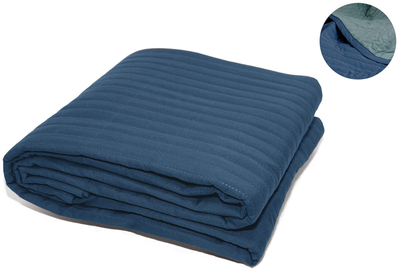 Trapuntino Doubleface 100gr Avio\/Bali Blue Varie Misure