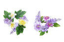 Set 8 Giro Candele Lavanda Dalie Ø 8 cm 