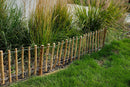 Recinzione Bordura Nocciolo 2 Pezzi 200x50 cm in Rotolo Naturale