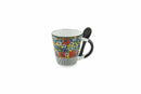 Set 6 Tazzine da Caffè Ø6x6,5 cm in Gres Villa d'Este Home Tivoli Carribbean Queen