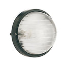 Lampada Plafoniera Tonda Grande Colore Nero per Esterno Linea Industriale Sovil
