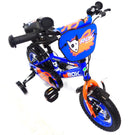 Bicicletta per Bambino 16" 2 Freni con Borraccia e Scudetto Frontale Blu e Arancione