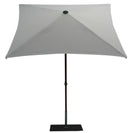 Ombrellone da Giardino 2x2 m Palo Ø38 mm in Alluminio Effetto Legno Tessuto Poliestere Trend Wood Bianco