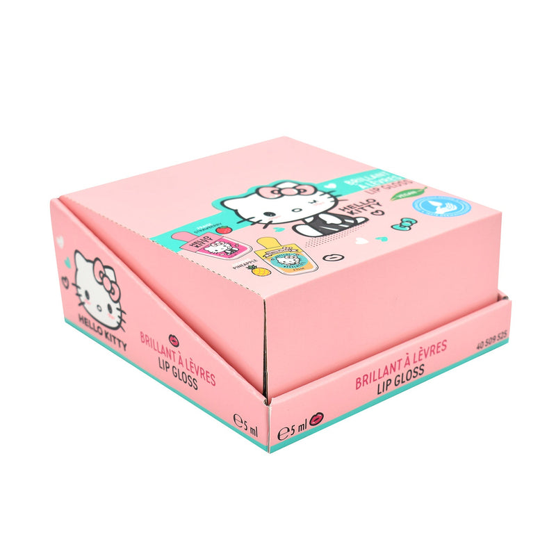Set 24 Lucidalabbra Lip Gloss per Bambini a Forma di Gelato Gusto Ananas e Fragola  Hello Kitty