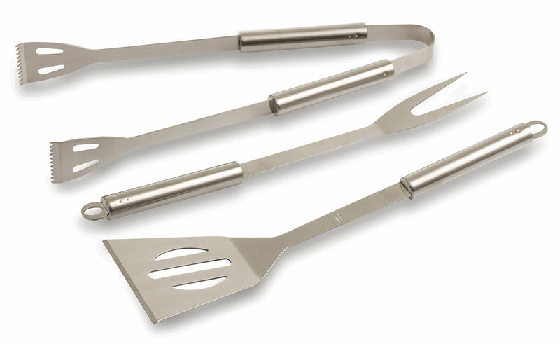 Set 3 Utensili Accessori in Acciaio per Barbecue Bbq Soriani