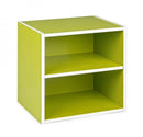 Cubo con Mensola Composite in Legno Verde