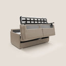 Divano Letto 2 Posti 149x90x96 cm in Tessuto Beige