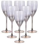 Set 6 Calici Vino Très Chic in Vetro VdE Tivoli 1996 Champagne  