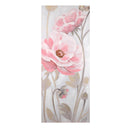 Quadro stampa fiori rosa rettangolare cm 55x135x3
