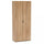 Kleiderschrank mit 2 Türen 75x38x174 h cm aus hellbrauner Bilaminat-Spanplatte