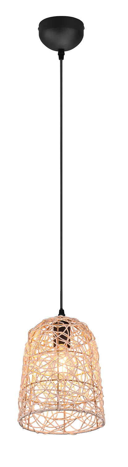Lampada a Sospensione da Interno Attacco E27 in Tessuto Naturale online