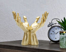 Statua Mani ""Peace"" 25x24x15 cm in Poliresina Oro