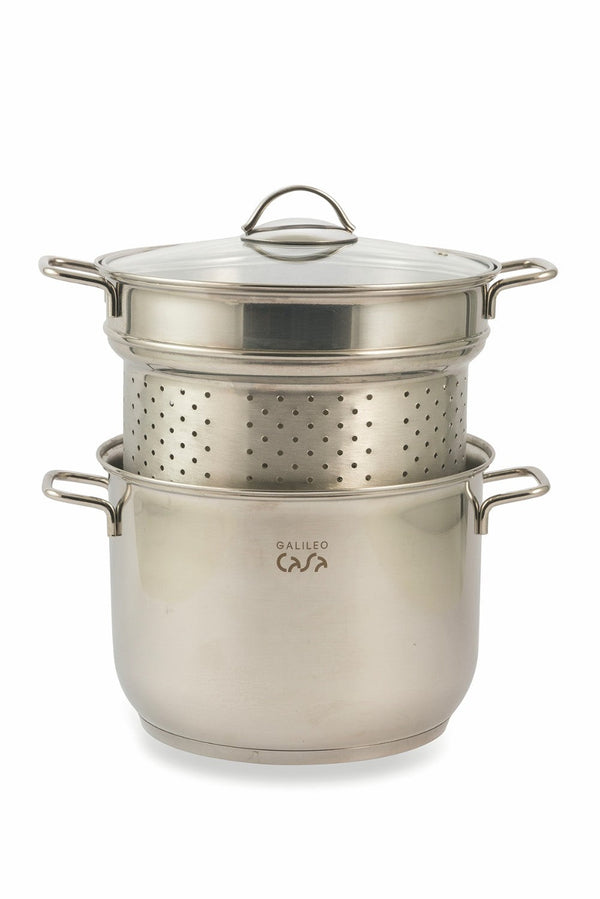 prezzo Stahltopf mit Sieb Ø24cm Soriani Pastaiola