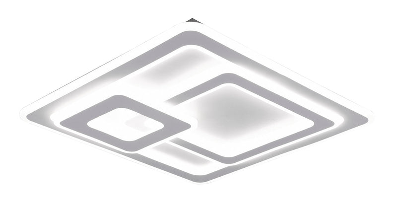 Plafoniera da Interno a LED in Metallo Bianco Opaco