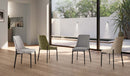 Set 4 Sedie Ambra 48x58,5x89 cm in Tessuto Easy-Clean Verde       