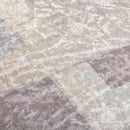 Tappeto Moderno per Interni 200x140 cm in Poliestere Effetto Vellutato Grigio