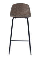 Sgabello Vintage 40x43x95 cm in Ferro e Sky Quarzo Marrone