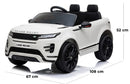 Macchina Elettrica per Bambini 12V con Licenza Land Rover Evoque Bianca
