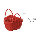 Set 12 Borsine di Carta con Manici Larghezza 12 cm