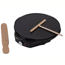 Crepiera Elettrica Antiaderente 1200W Kooper Goody Nera